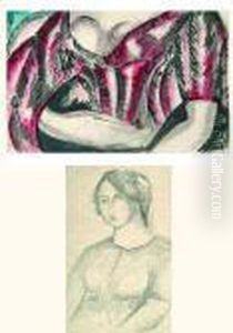 Portrait De Femme. by Madeleine Berly De Vlaminck