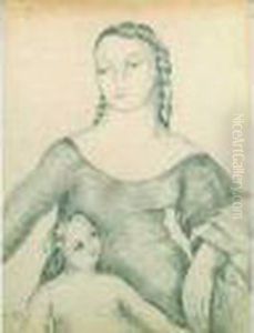 Jeune Femme A L'enfant. Jeune Femme A L'enfant.