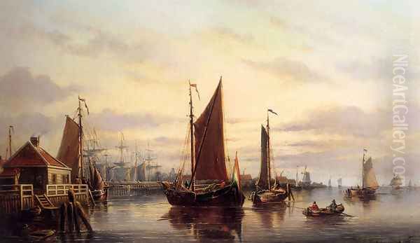 A View Of The IJ, Amsterdam, With Various Shipping Near Het Slagthuys - view 1