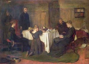 The Lord Gave and the Lord Hath Taken Away by Frank Holl