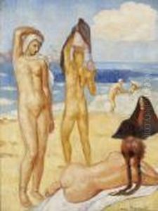 Baigneuse Au Bord Du Nil by Emile Bernard