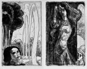 Planches Pour Les Cantilenes De Jean Moreas by Emile Bernard