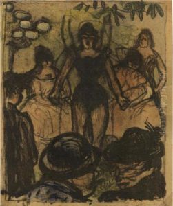 La Chanteuse Du Cafe-concert by Emile Bernard