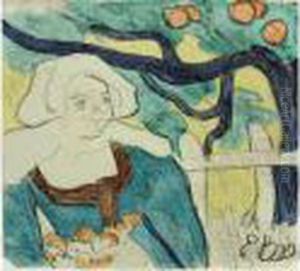 La Cueillette Des Pommes by Emile Bernard