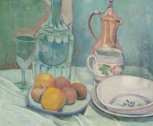 Nature Morte A La Carafe Et Aux Fruits