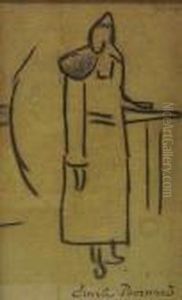 Figure Bretonne Debout by Emile Bernard