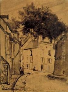 Une Rue Parisienne by Emile Bernard