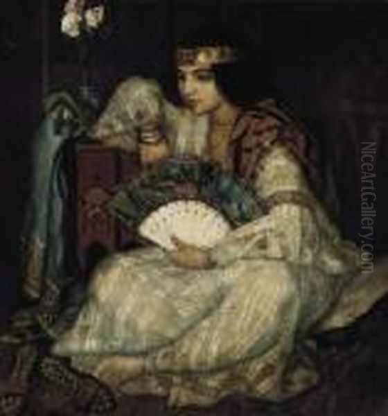 A Seated Oriental Beauty - view 1