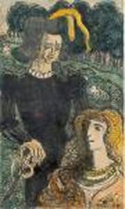Au Theatre. by Emile Bernard