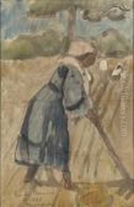 Bretonnes Au Travail by Emile Bernard