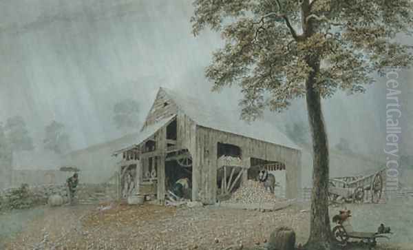 Rainstorm - Cider Mill at Redding, Connecticut - view 1