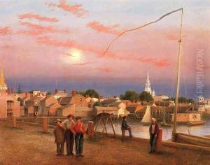 Twilight, Newport Harbor by George Harvey