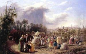 Hop Picking by George Harvey