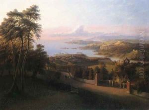 Sunset in a Rural Landscape by George Harvey