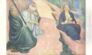 < Jeune Femme Allaitant >. by Emile Bernard