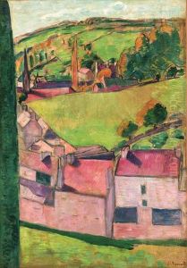 Vue De Pont-aven (paysage De Pont-aven) by Emile Bernard