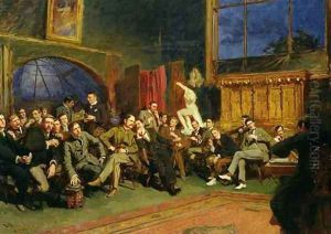 Evening in the Studio with my Students by Sir Hubert von Herkomer