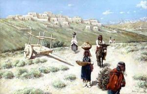 Near Laguna Pueblo by John Hauser