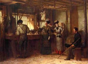 The Turners Shop, Palensville, Catskill Mountains by George Henry Hall