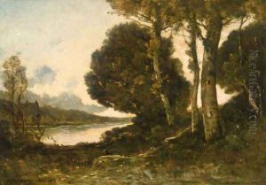 Bords d'un lac by Henri-Joseph Harpignies