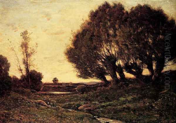 A Wooded Landscape With A Stream - view 1