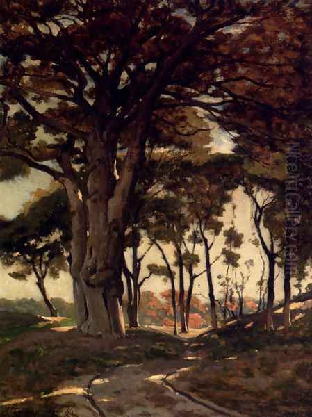Wooded Landscape With A Cart Path - view 1