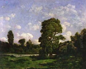 Landscape, Ruins of the Castle of Penhoët by Henri-Joseph Harpignies