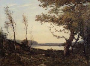 Landscape with Lake by Henri-Joseph Harpignies