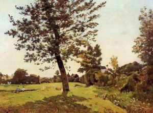 Meadow, Sunlight Effect by Henri-Joseph Harpignies