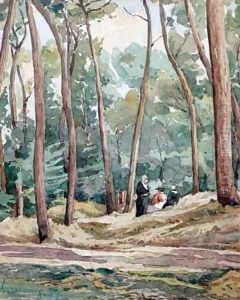 Landscape by Henri-Joseph Harpignies
