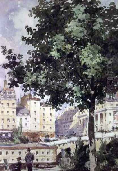 The Pont Neuf by Henri-Joseph Harpignies