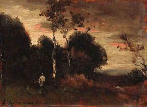 Under twilight by Henri-Joseph Harpignies