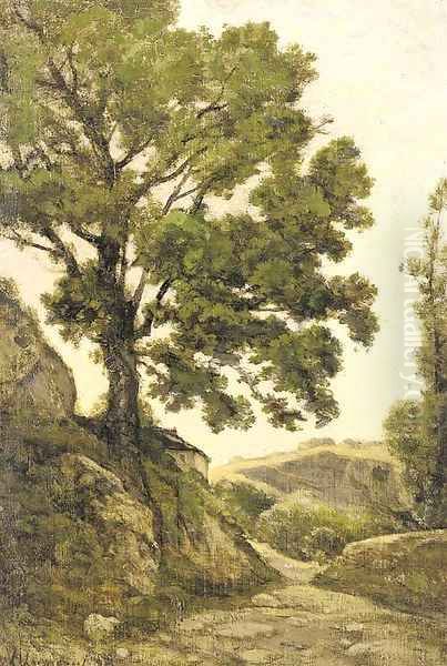 Le grand arbre - Chemin dans la campagne - view 1