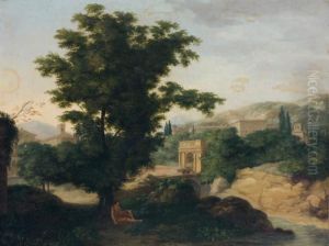 Personnage Au Repos Sous Un Arbre