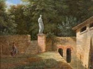 Parklandschaft Mit Einem Madchen; Hirtenszene