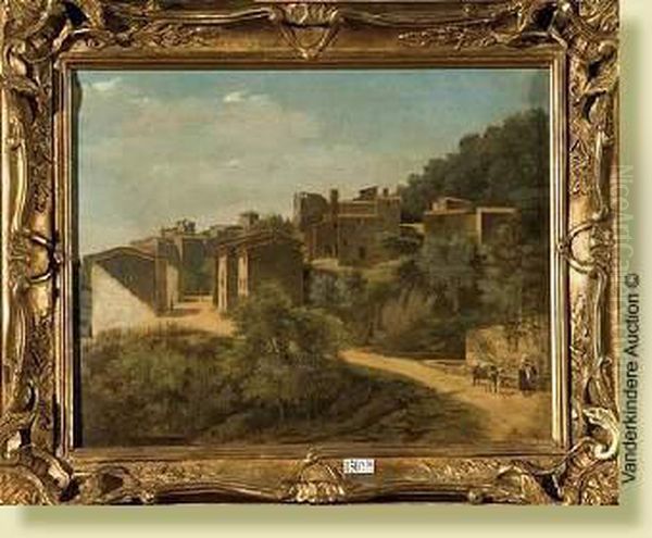Le Village D'aricia (?) Anime Aux Environs Derome - view 1