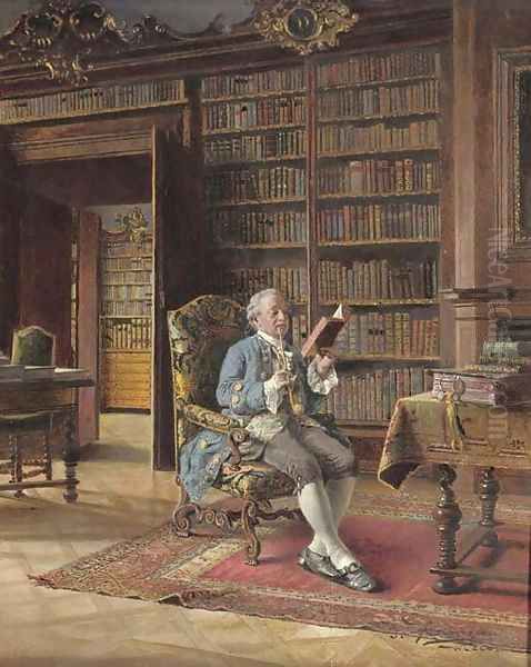 In the library - view 1
