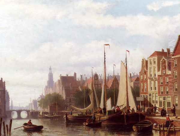 A Busy Day On The Canal - view 1
