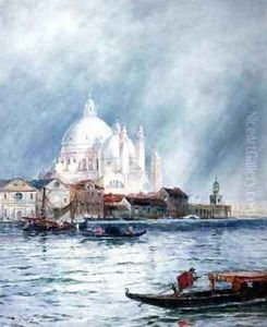 On the Lagoons Venice by Thomas Bush Hardy
