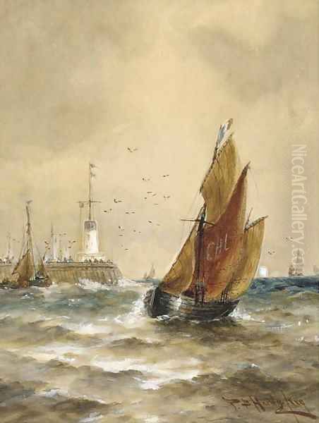 Off Calais Pier - view 1