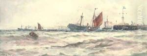 The return to the port by Thomas Bush Hardy