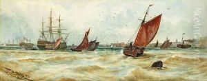 Portsmouth Harbour by Thomas Bush Hardy
