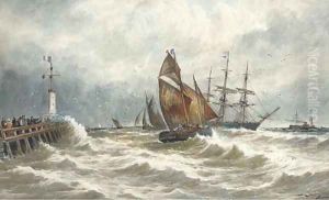 Calais Pier by Thomas Bush Hardy