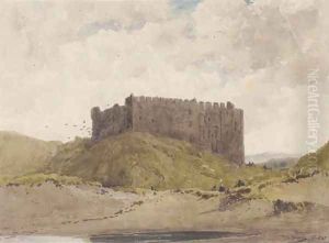Manorbeer Castle, Pembroke by Thomas Bush Hardy