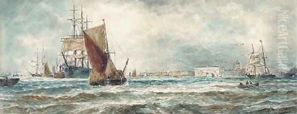 Shipping on the Thames at Greenwich - view 1