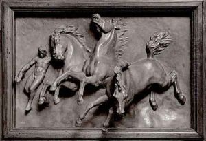 The Horses of Anahita or The Flight of Night by William Morris Hunt