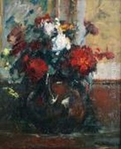 Vase De Fleurs by Abel Bertram