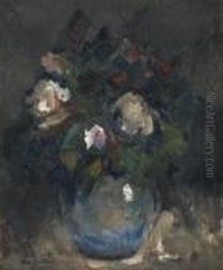 Bouquet De Fleurs Dans Un Vase by Abel Bertram