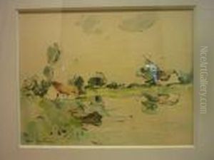 Les Marais De Saint-omer by Abel Bertram