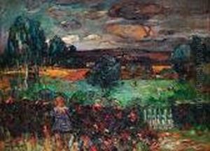 Enfant Dans Un Verger by Abel Bertram